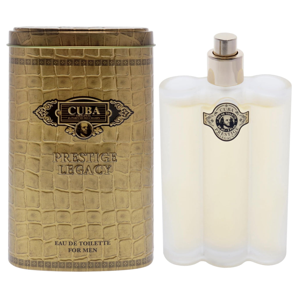 Cuba Prestige Legacy Eau de Toilette for Men – 3 oz