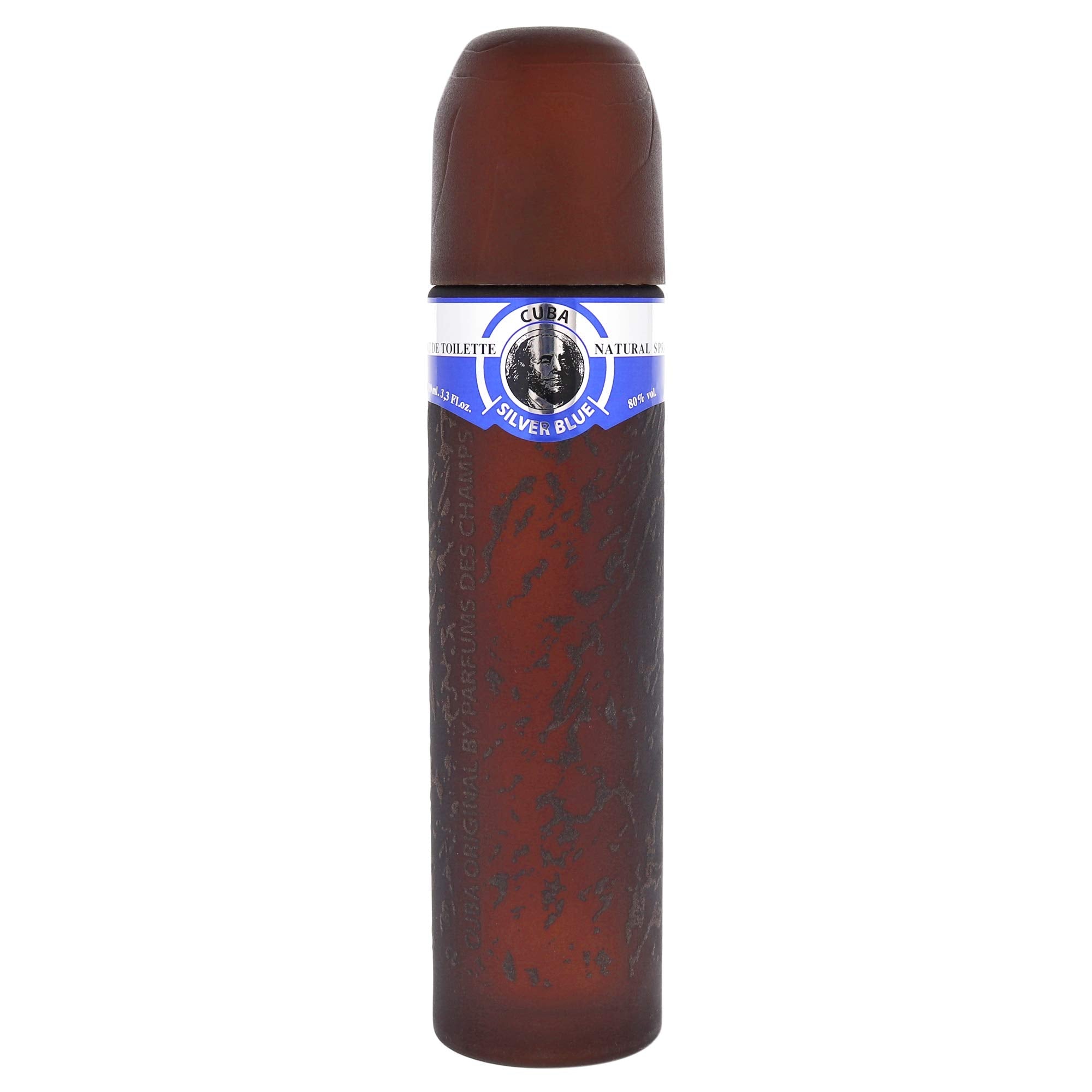 Cuba Silver Blue Eau de Toilette for Men – 3.3 oz EDT Spray | Woody Floral Musk
