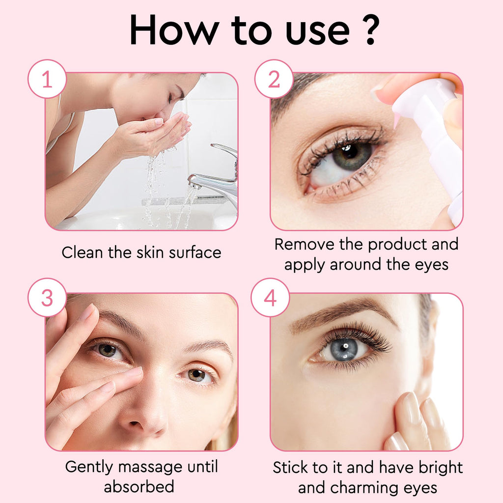 CubeSecret Salmon DNA PDRN Pink Peptide Eye Serum – Moisturizing Eye Treatment for Radiance, Elasticity & Even Tone | 30 ml