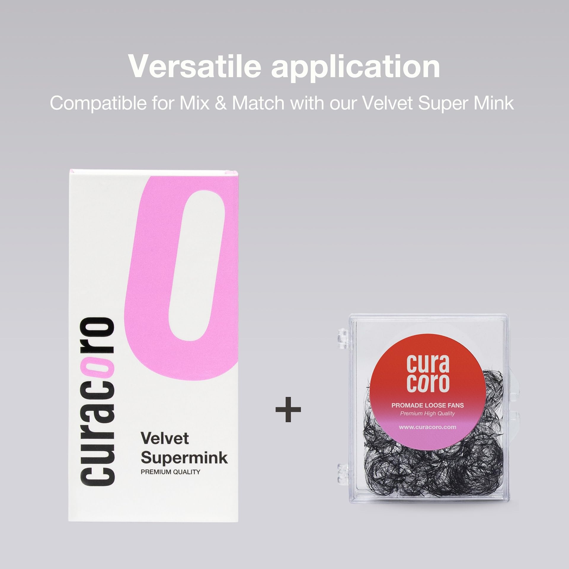 Curacoro Super Mink Eyelashes Extensions – 0.03–0.2mm, C/CC/D Curl, 7–15mm Mixed Tray