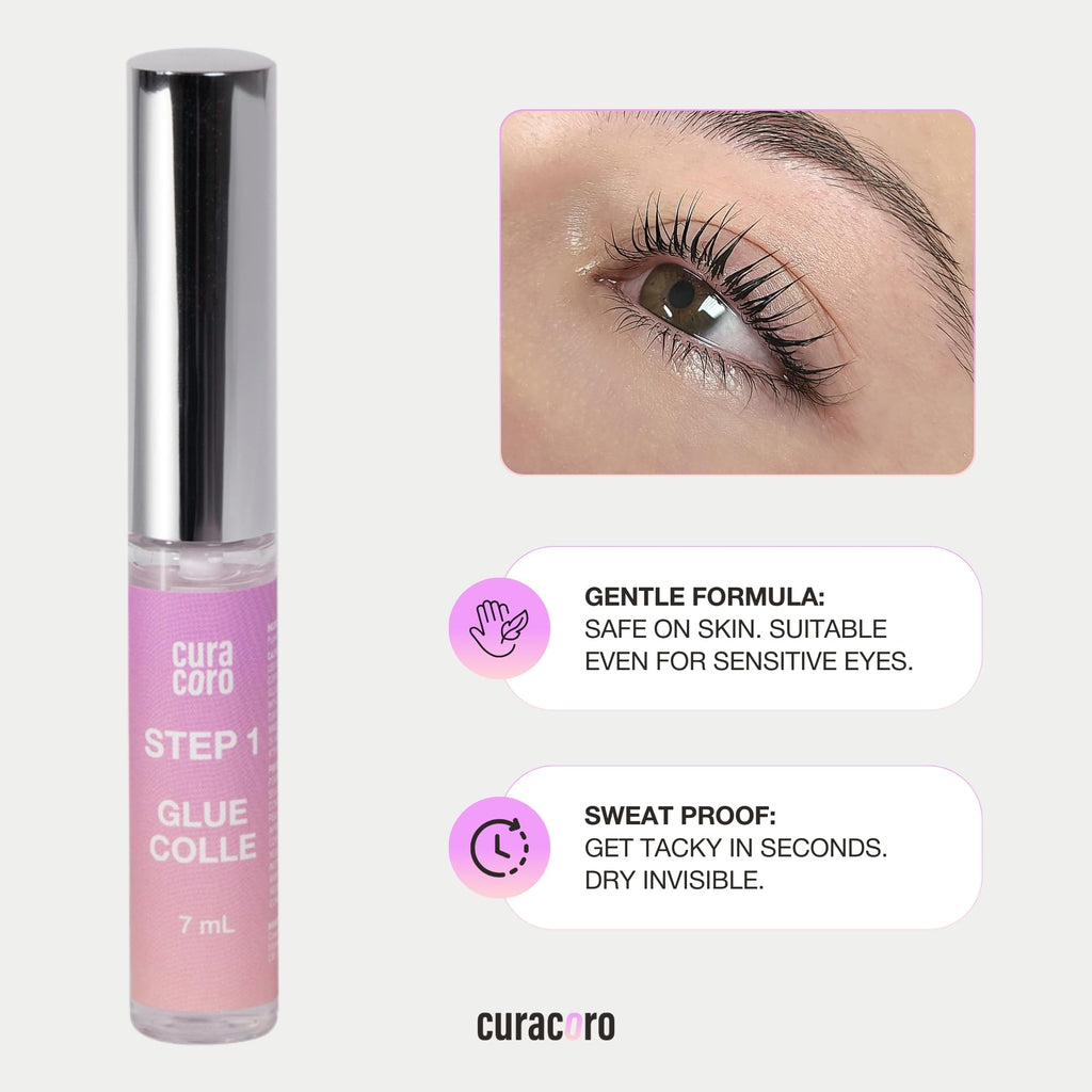 CURACORO Lash Lift Kit – Professional Eyelash Perm, 6-8 Week Curl, Nourishing Collagen