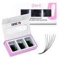 CURACORO Promade Mix 750 Fans – Handmade Volume Lashes, 5D–12D, C/CC/D Curl, 0.03–0.1mm, 9–18mm Lengths