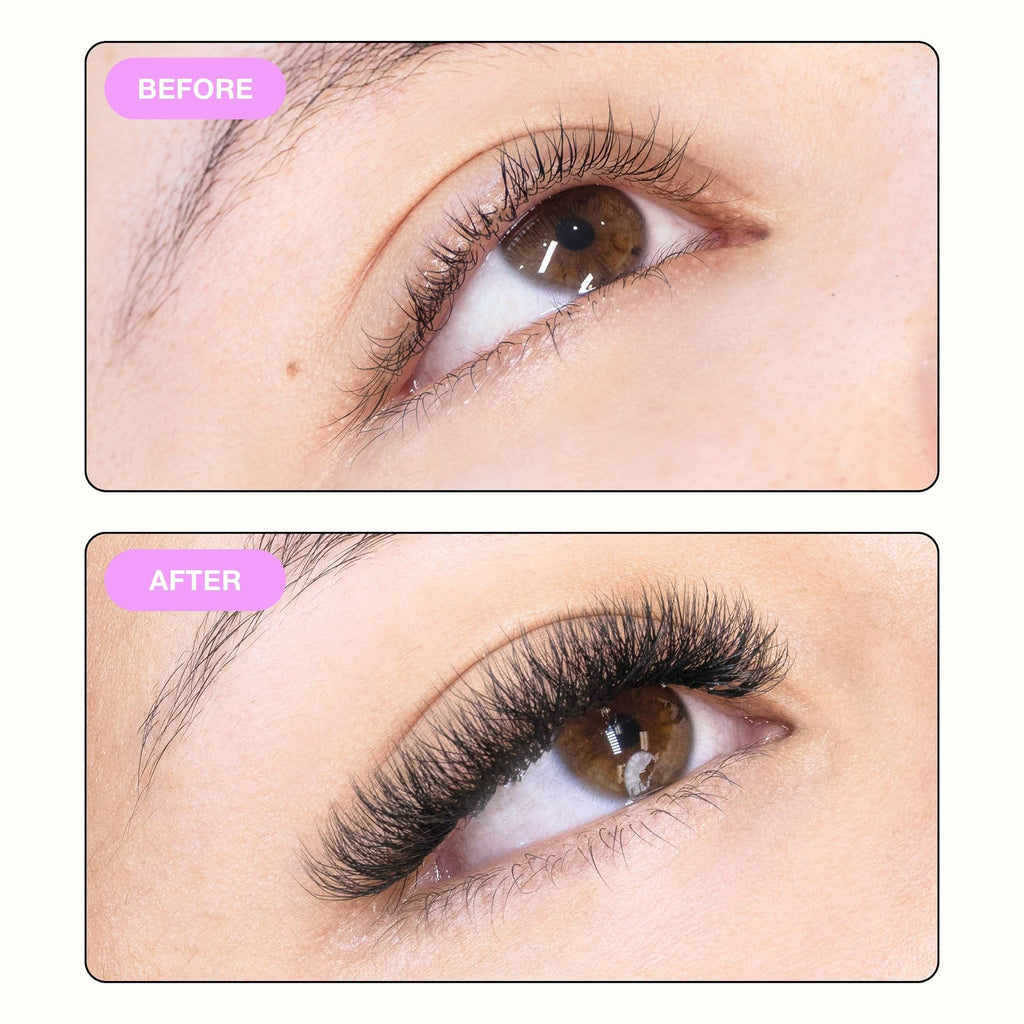 Curacoro W Eyelashes Extensions – 3D Volume Lashes, 0.07 C Curl, 10mm, Easy Application