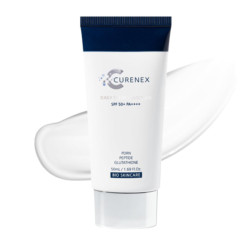 CURENEX Daily Sheer Sunscreen SPF50+ PA++++ – Gentle, Hydrating with PDRN & Peptides