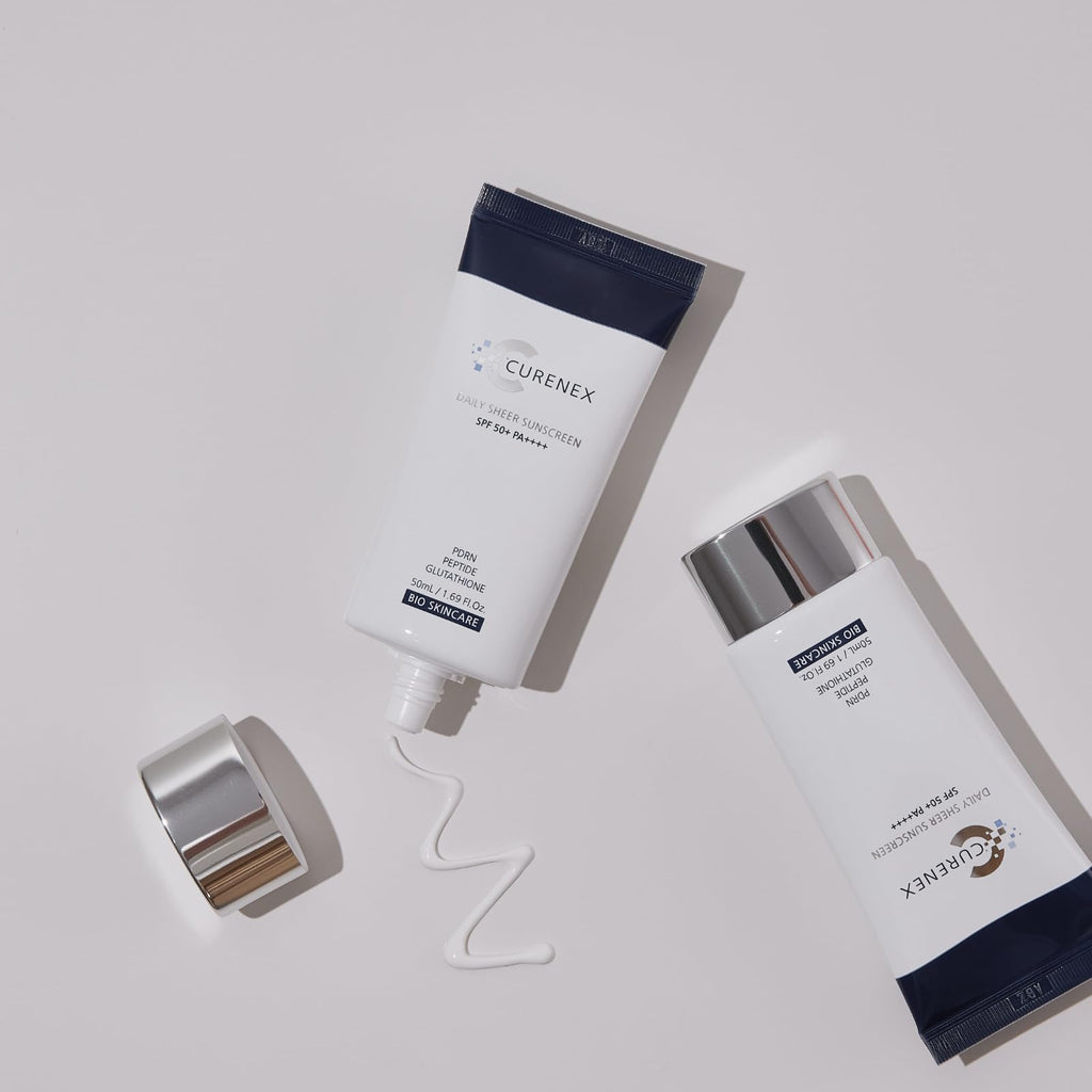 CURENEX Daily Sheer Sunscreen SPF50+ PA++++ – Gentle, Hydrating with PDRN & Peptides