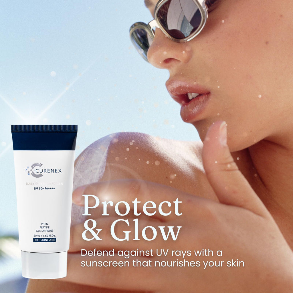 CURENEX Daily Sheer Sunscreen SPF50+ PA++++ – Gentle, Hydrating with PDRN & Peptides