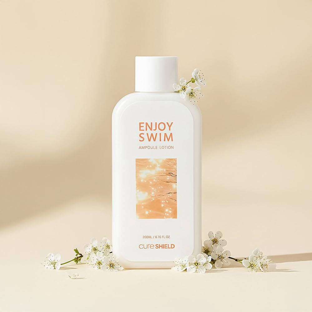 CURESHIELD Enjoy Swim Body Ampoule Lotion – Fragrance-Free, Non-Greasy Hydration, Ceramide NP, 200ml