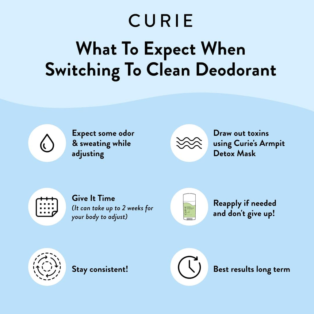 Curie Natural Deodorant for Women – Coconut Nectar, Aluminum-Free, 3-Pack