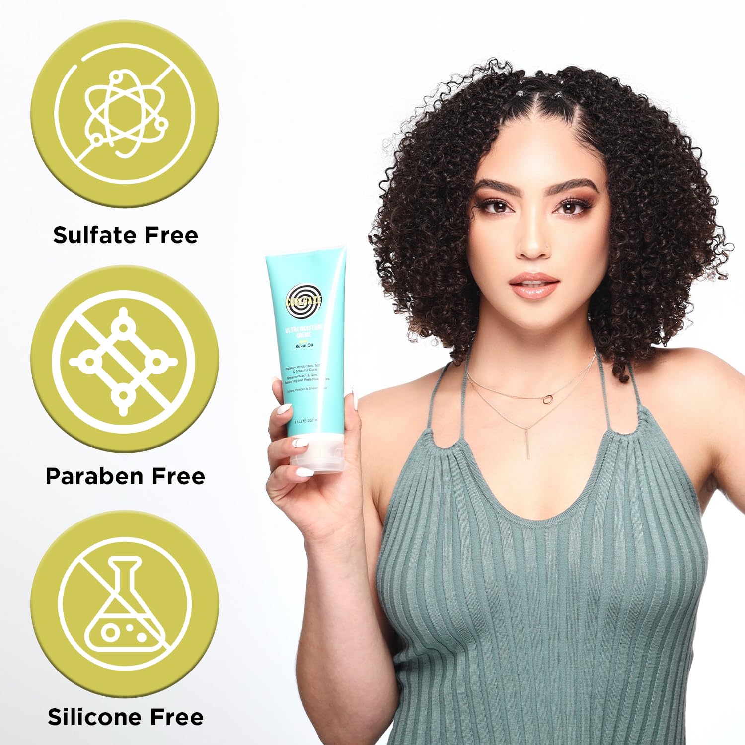 Curldaze Ultra Moisture Creme with Kukui Oil — Deep Hydration for Soft, Defined Curls