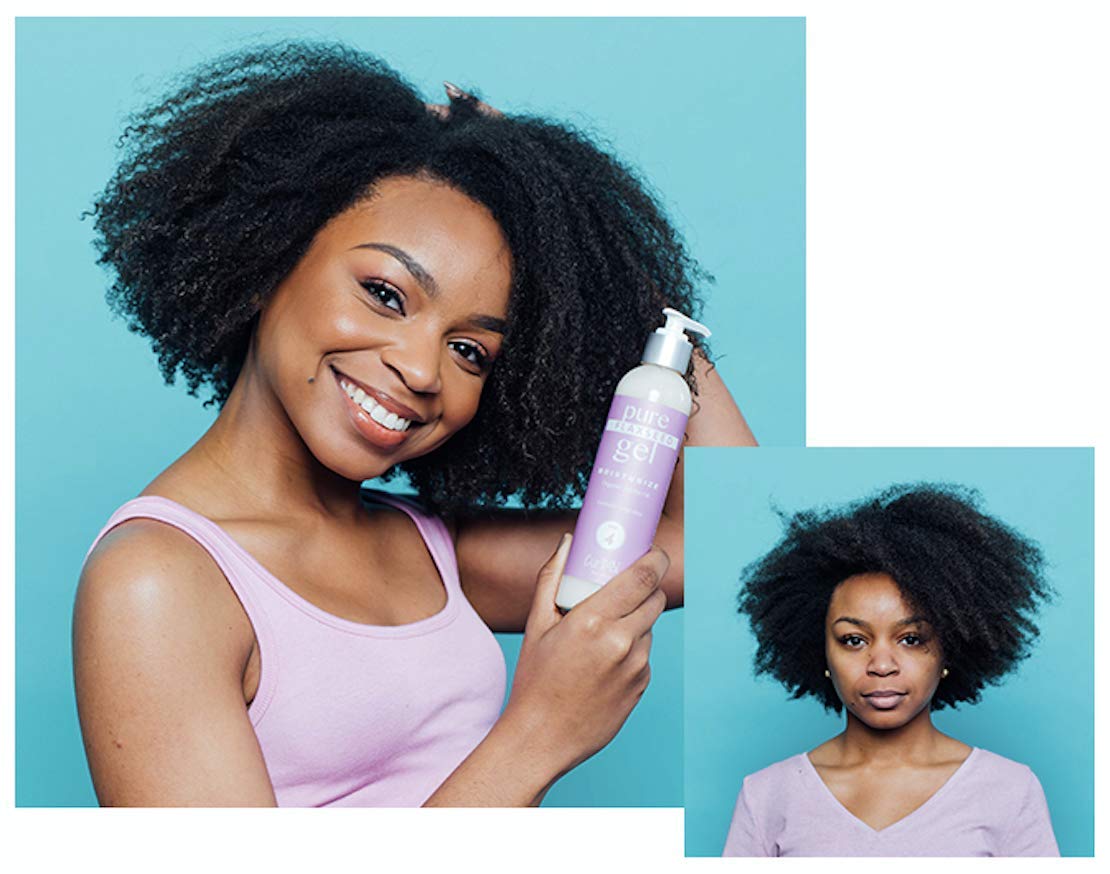 CurlMix Organic Moisturizer for Curly Hair with Avocado & Argan Oil – Softens, Lemon Creme – 8 fl oz