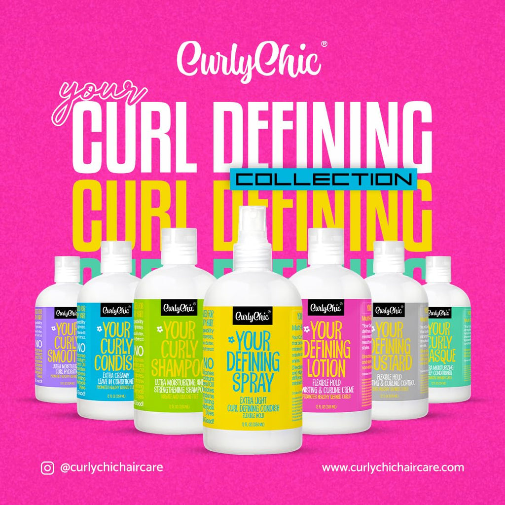 CurlyChic Your Curly Smoothie - Moisturizing Curl Creme for Defined, Healthy Curls