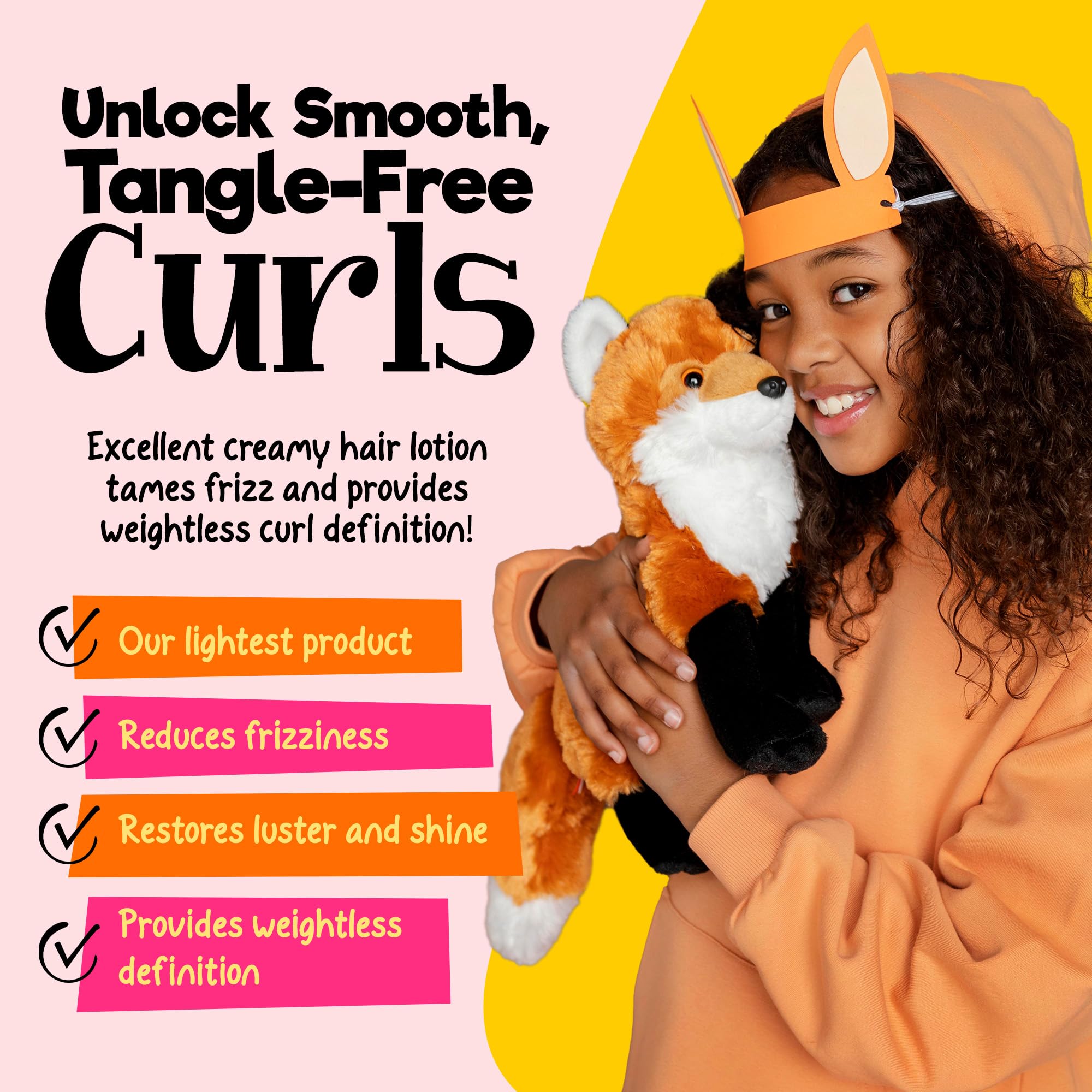 CurlyKids Curl Defining Lotion – Lightweight, Non-Crunchy Curls for Kids (6oz)