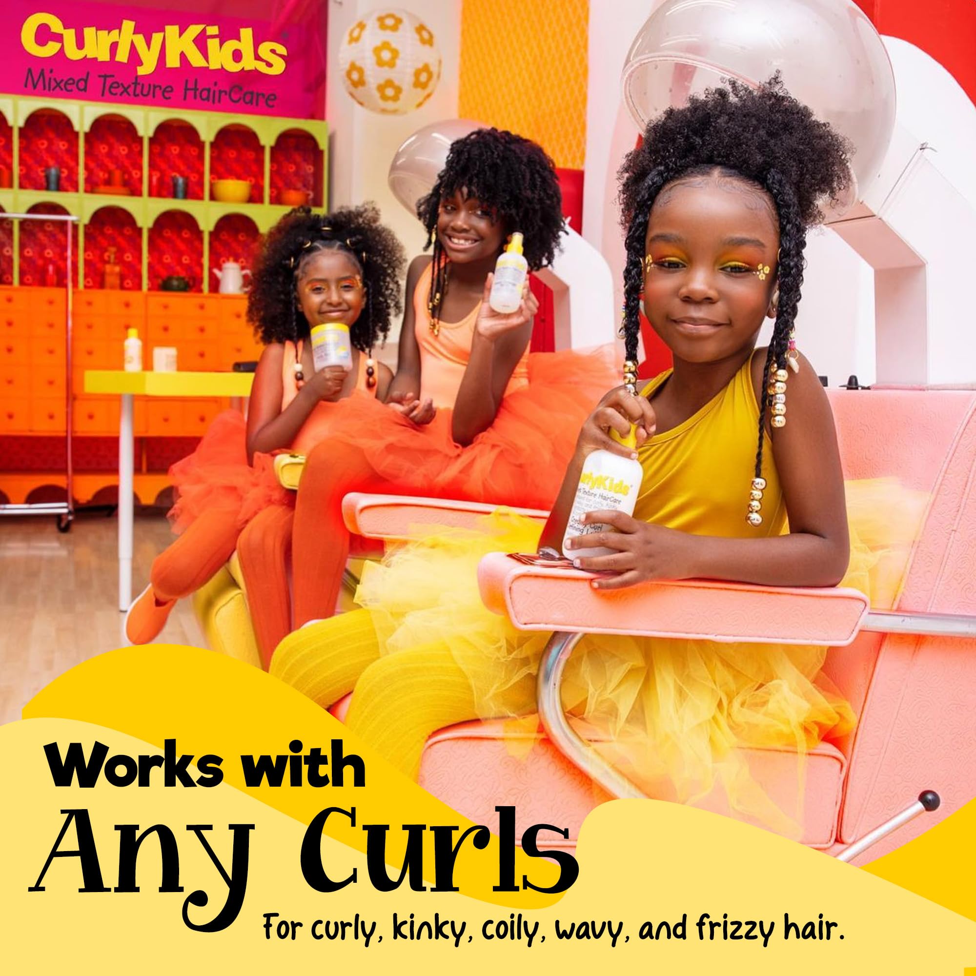 CurlyKids Hair Detangler Conditioner for Kids | Sulfate & Paraben Free, 8oz