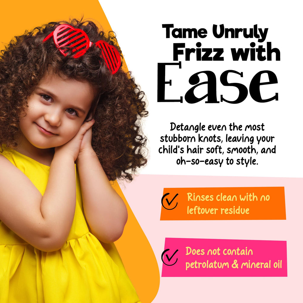 CurlyKids Honey Wash Condish: 2-in-1 Hydrating Shampoo & Conditioner for Kids