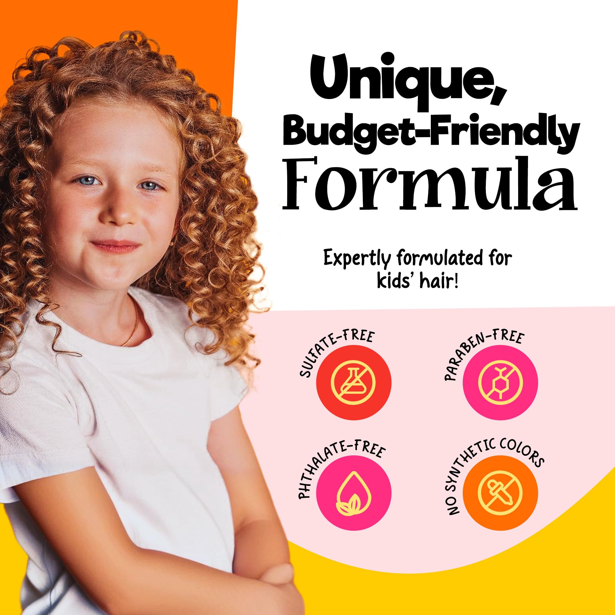 CurlyKids Honey Wash Condish: 2-in-1 Hydrating Shampoo & Conditioner for Kids