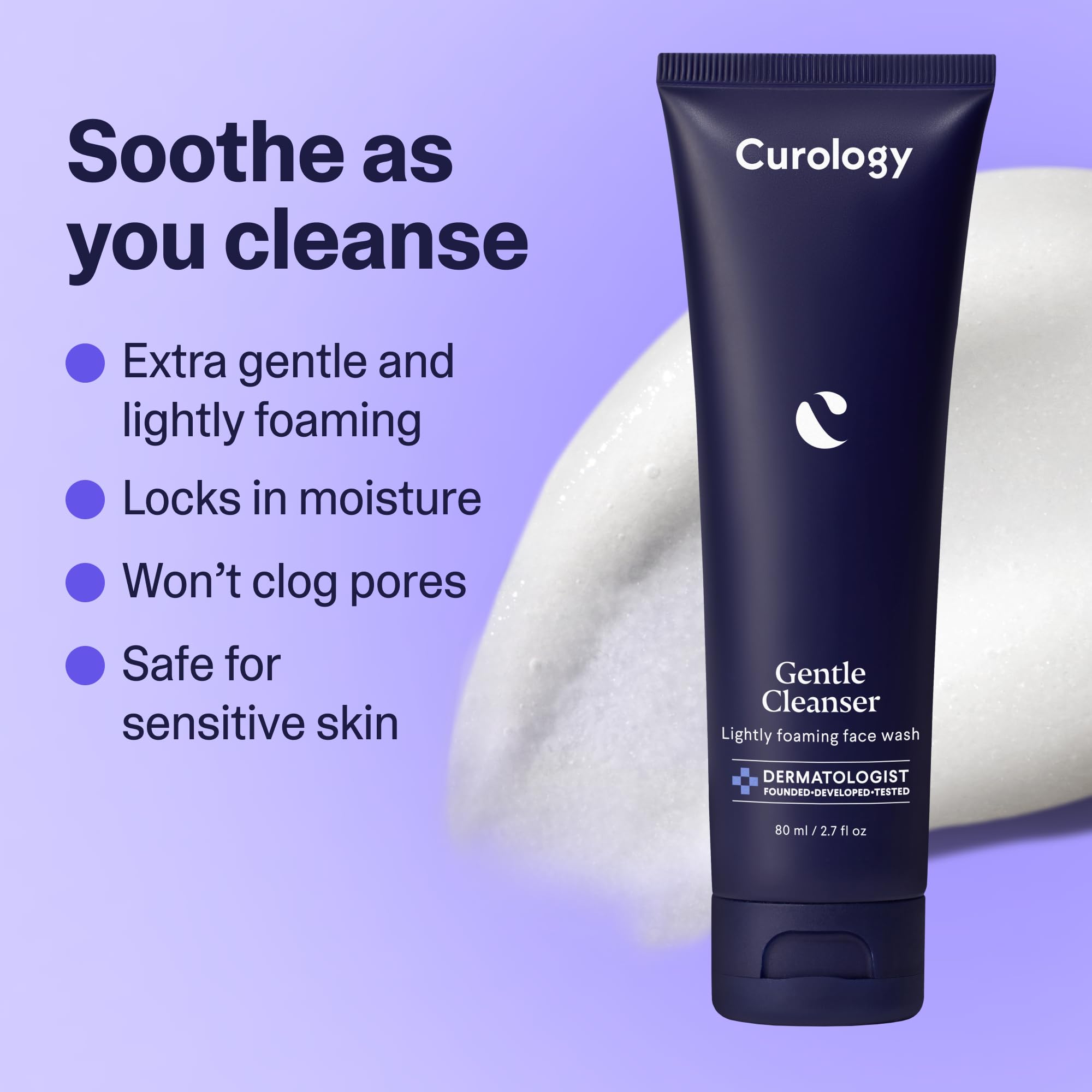 Curology Everyday Skincare Bundle: Gentle Cleanser, Acne Body Wash, Hyaluronic Gel Moisturizer