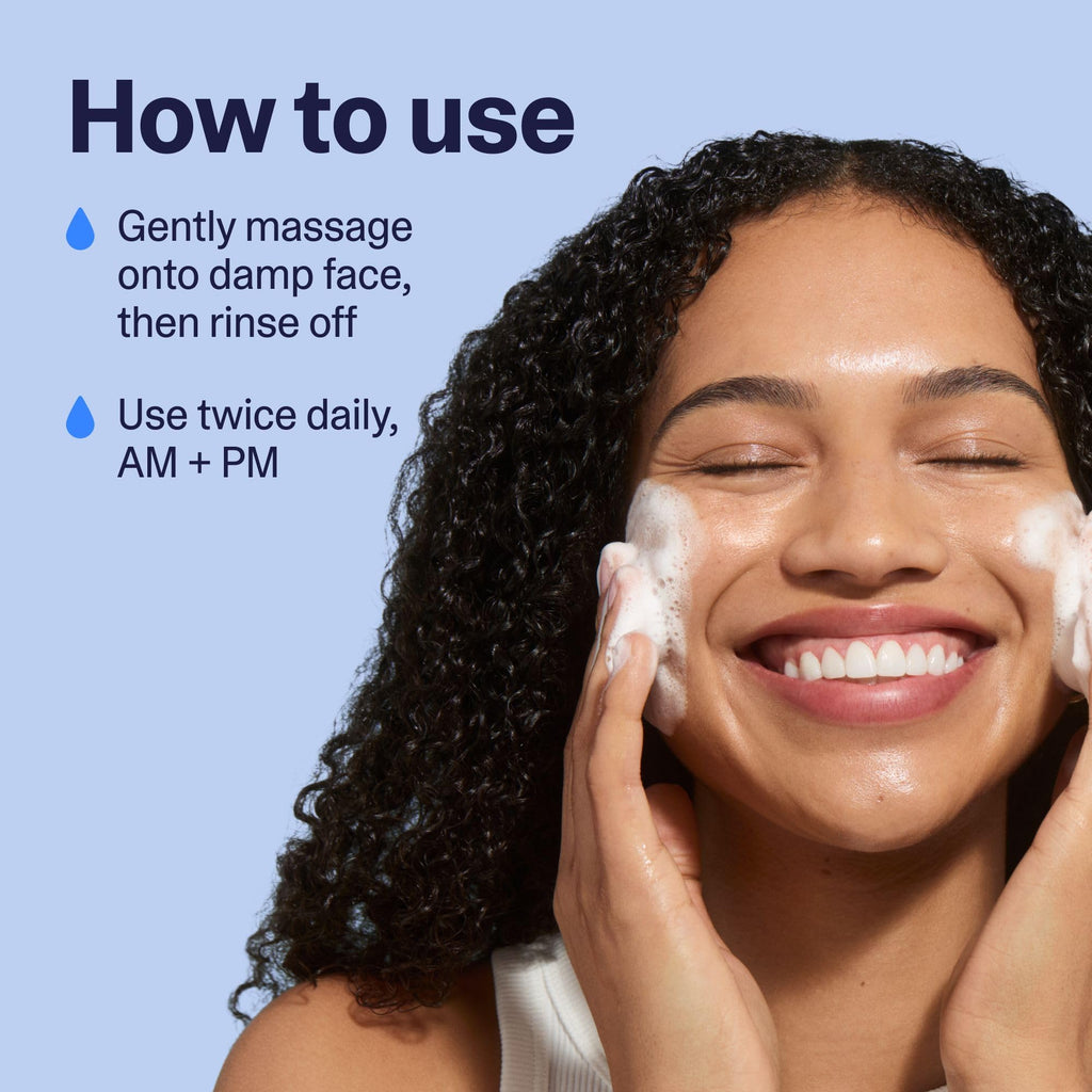 Curology Hydro+ Foaming Gel Cleanser – Hydrating, Fragrance-Free, Gentle for Sensitive Skin