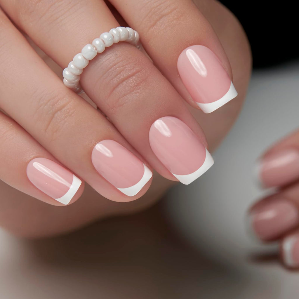 Curvlife Short Square Press-On Nails – Soft Gel Full-Cover False Nails Kit