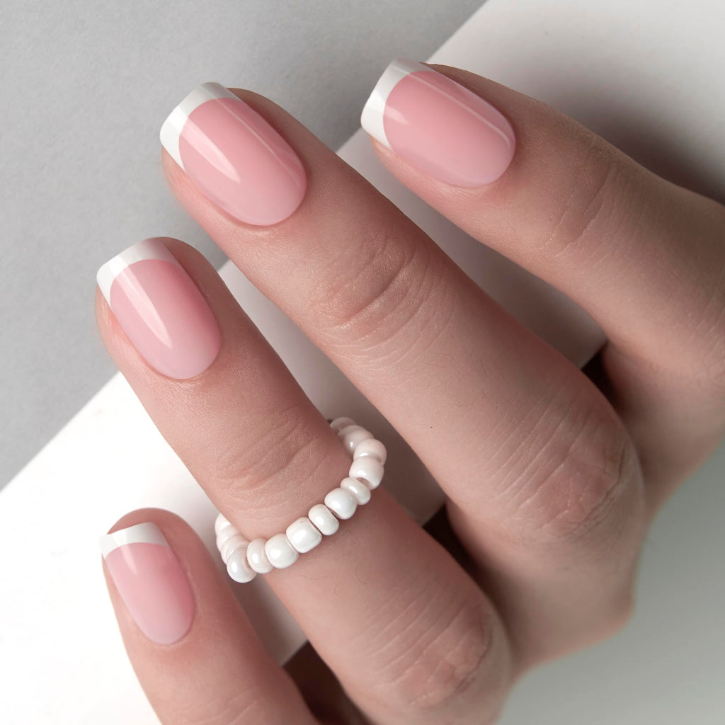 Curvlife Short Square Press-On Nails – Soft Gel Full-Cover False Nails Kit