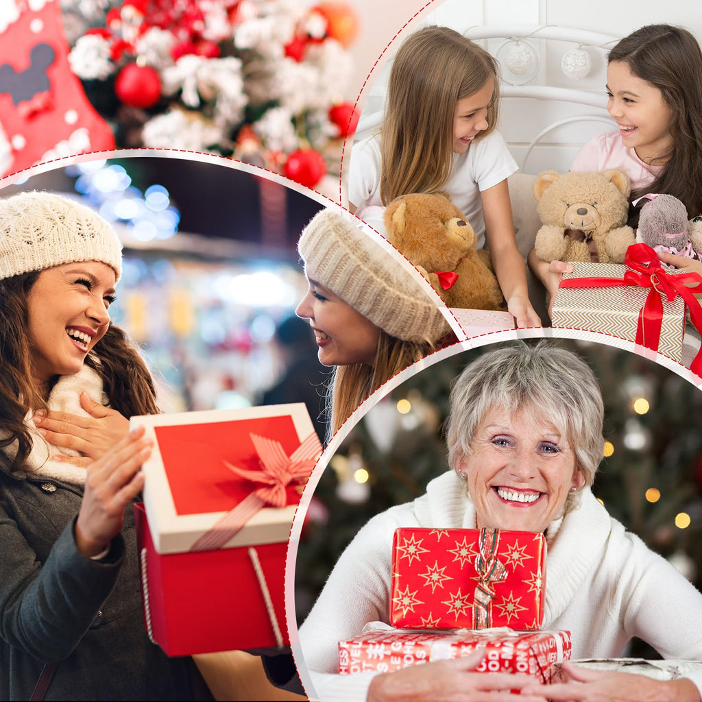 Cutecrop 7-Piece Black Cat Christmas Gift Set for Women | Beanie, Socks & Cosmetic Bag