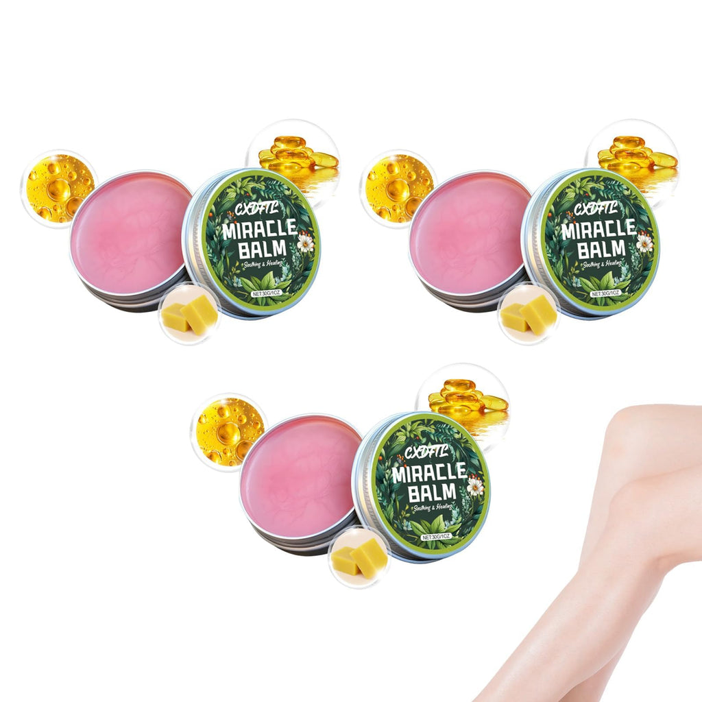 CXDFTL Miracle Balm 3-Pack – Natural, Gentle Hydration for All-Over Skin