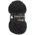 Cygnet Super Chunky Acrylic Yarn - Black | Soft & Durable for Braiding & Hair Crafts | 100g / 3.53oz