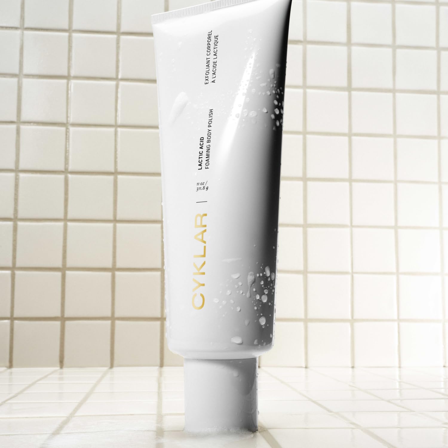 CYKLAR Lactic Acid Body Polish – AHAs + Volcanic Pumice, Fragrance-Free, 11 oz