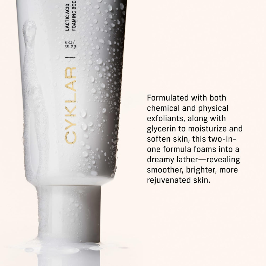 CYKLAR Lactic Acid Body Polish – AHAs + Volcanic Pumice, Fragrance-Free, 11 oz