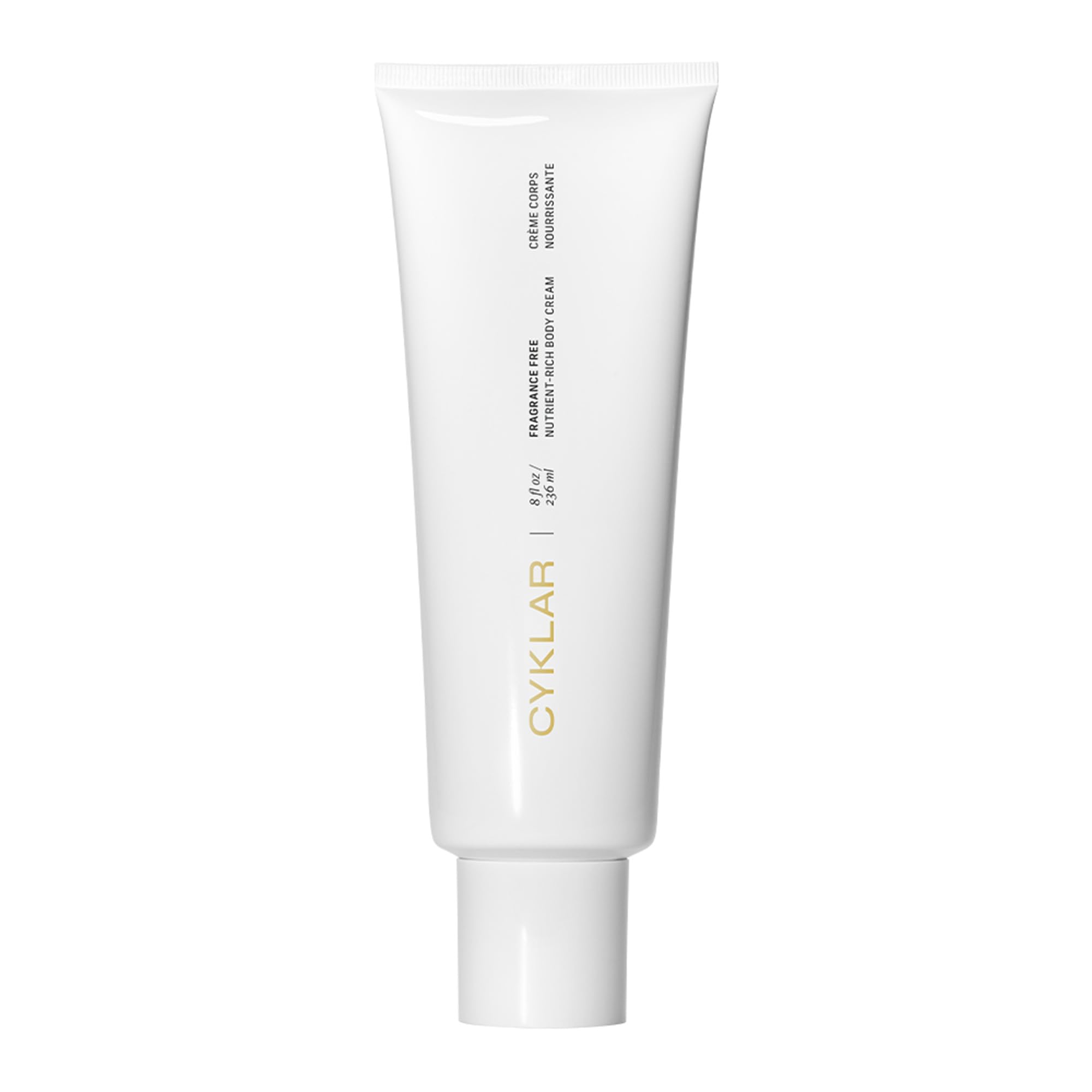 CYKLAR Nutrient Rich Body Cream – Fragrance-Free Deep Hydration with Niacinamide & Banana Flower (8 oz)
