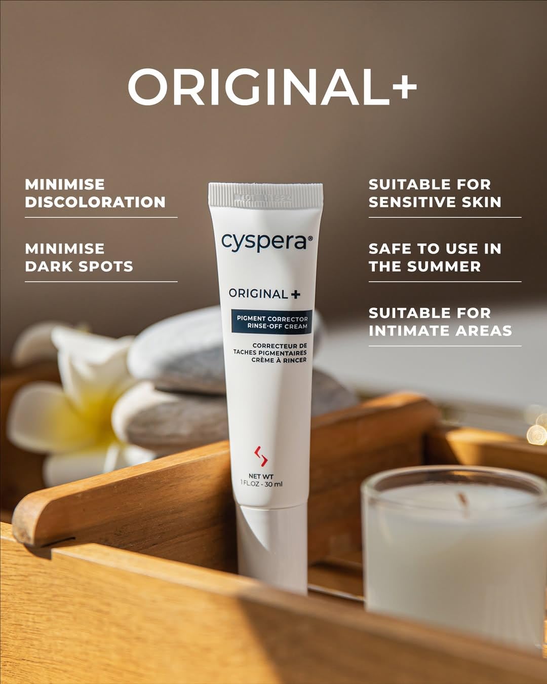 cyspera Original+ Pigment Corrector Rinse-Off Cream, 1 Fl. Oz.