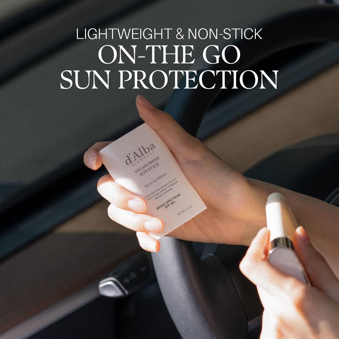 d'alba Piedmont Air Fit Fresh Sun Stick SPF 50+ | Vegan, Non-Sticky On-The-Go Sun Protection