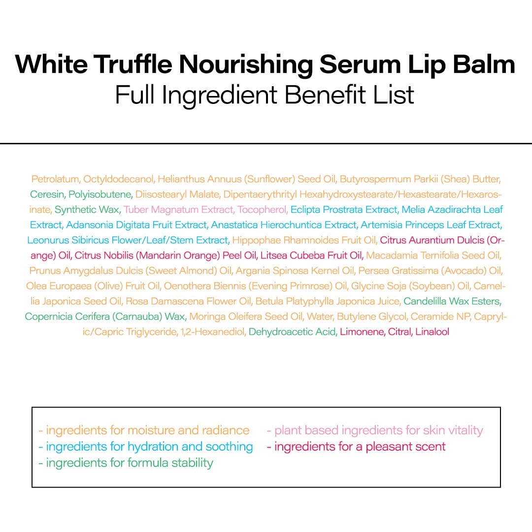 d'alba Piedmont White Truffle Nourishing Lip Balm – Vegan Hydration & Glowy Finish
