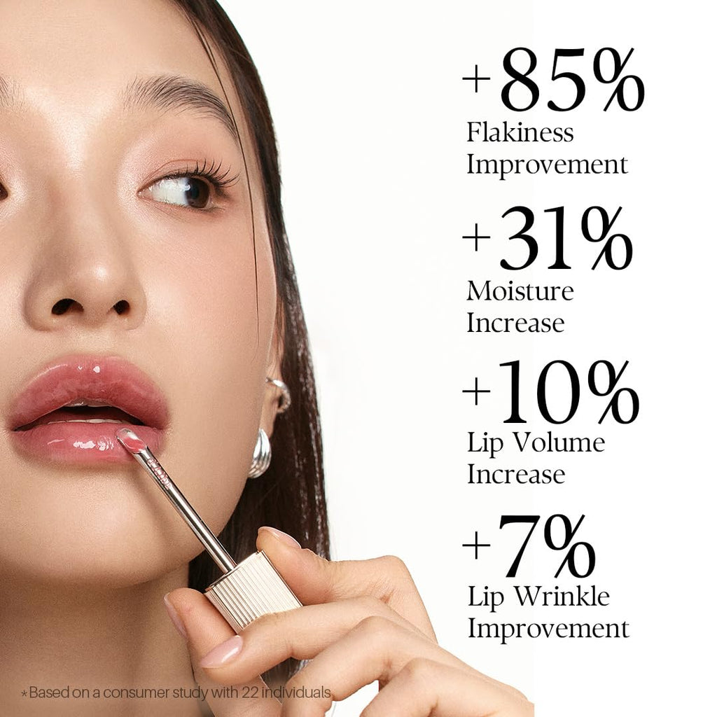 d'alba Piedmont Plumping Lip Glow Mood Volumizer – Hydrating Lip Plumper with Vegan Ceramide & Vitamin C & E (Petal Rose, 0.17 fl oz)