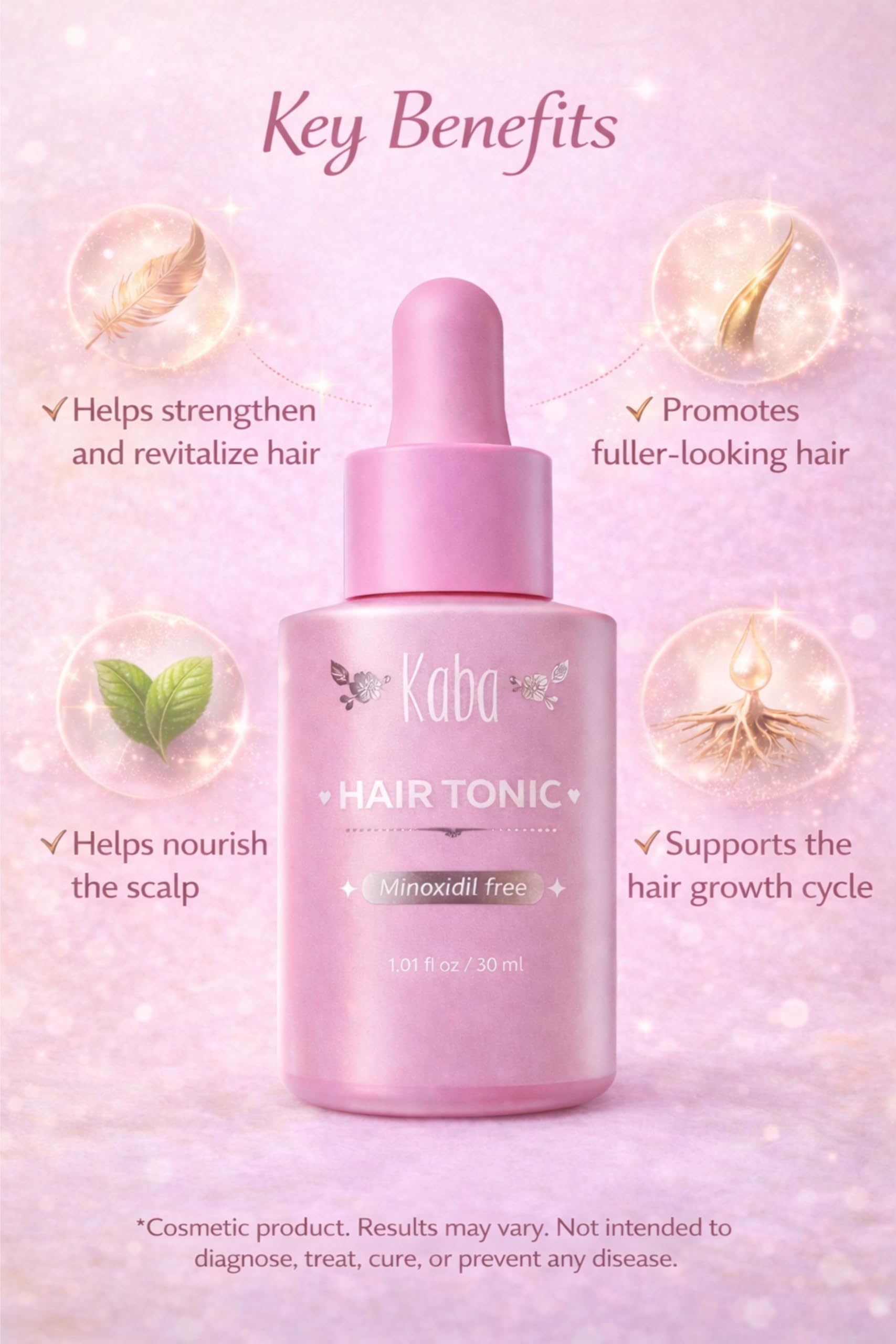 D'Luchi Kaba Tonic Hair Growth Serum | Growth Accelerator for Women – 1 oz