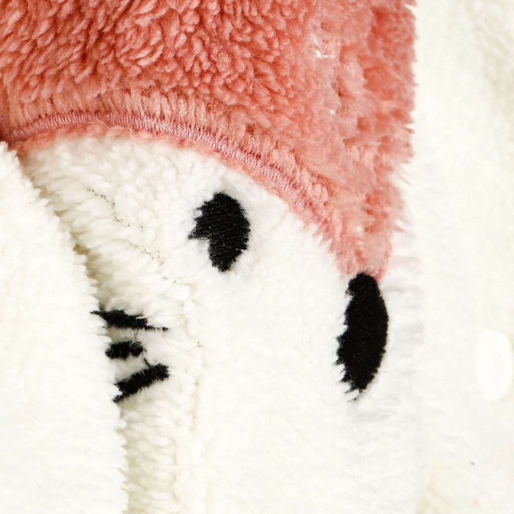 Midimod Fox Detail Soft Fleece Baby Pramsuit with Feet (3 Months to 12 Months)