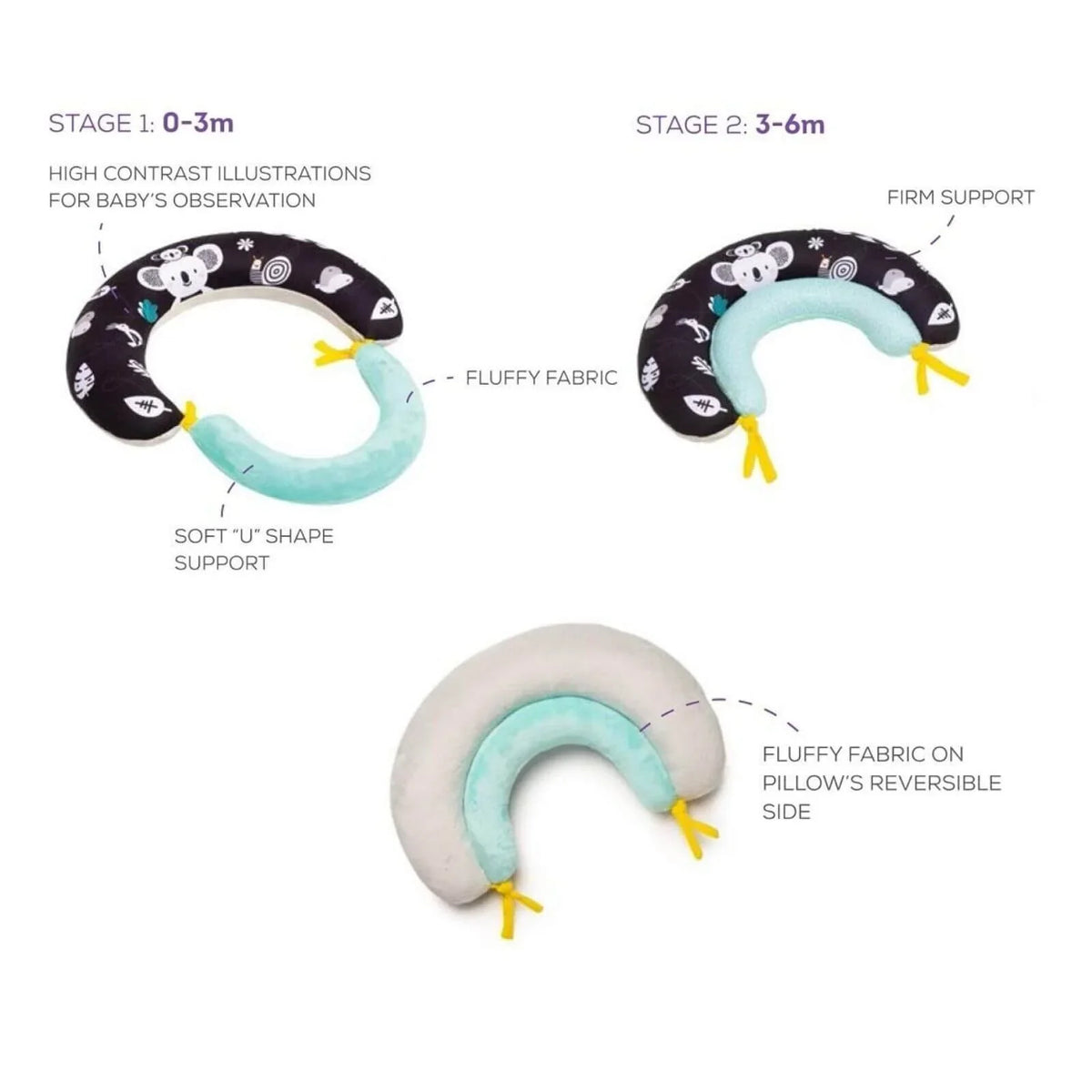 Taf Toys 2-in-1 Tummy Time Pillow