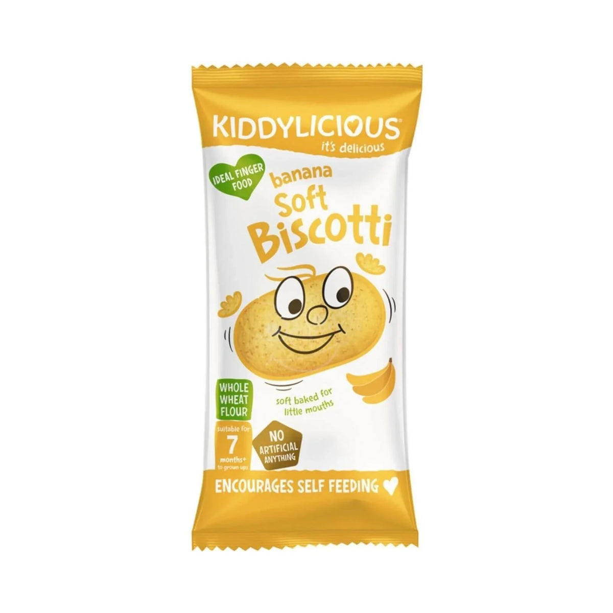 Kiddylicious Banana Soft Biscotti 7+ months 120g (6x20g)