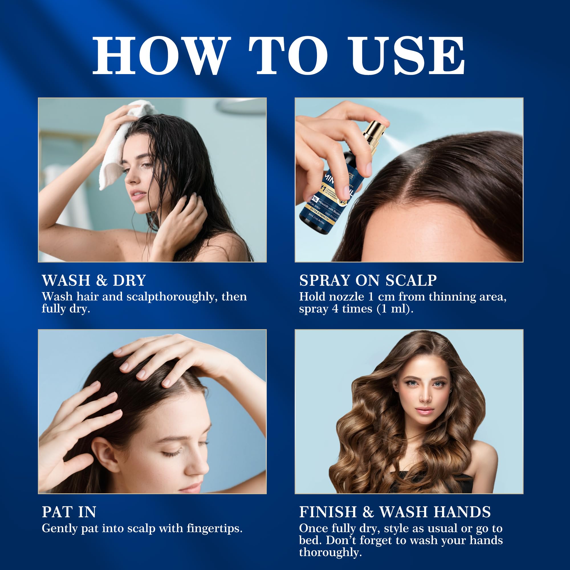 DAAZZS 5% Minoxidil Hair Growth Kit for Men & Women – Beard & Scalp Therapy, Biotin Included (2-Pack)