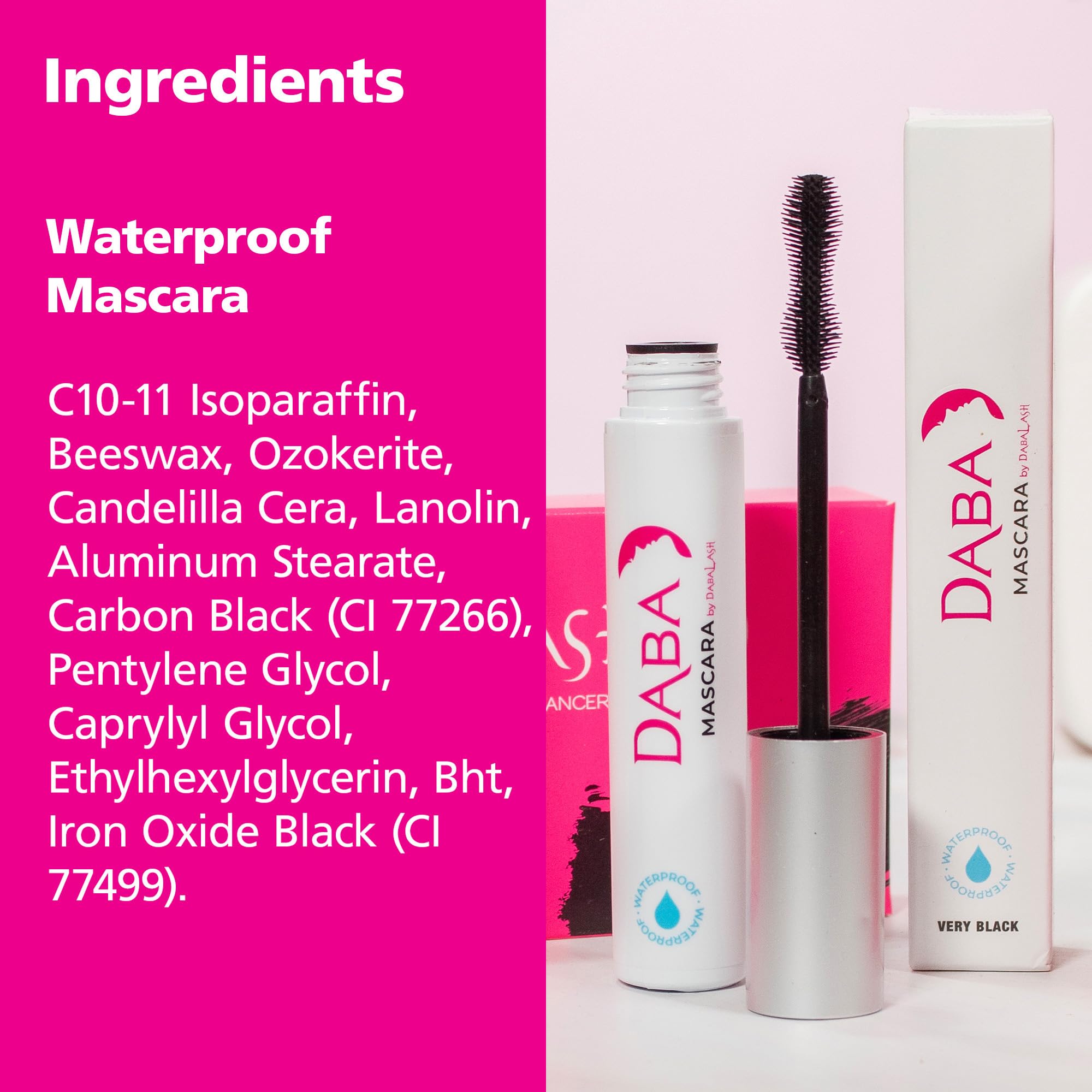 DABALASH Waterproof Combo – Lash & Brow Growth Serum + 24h Waterproof Mascara