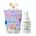 Dabble & Dollop Soothing Mini Bath Bombs + Vanilla 3-in-1 Cleanser for Kids | All-Natural, Vegan, Cruelty-Free (Pack of 2)