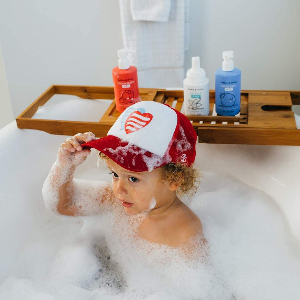Dabble & Dollop USA Bundle – 3-in-1 Kids Bath, Body Wash & Shampoo