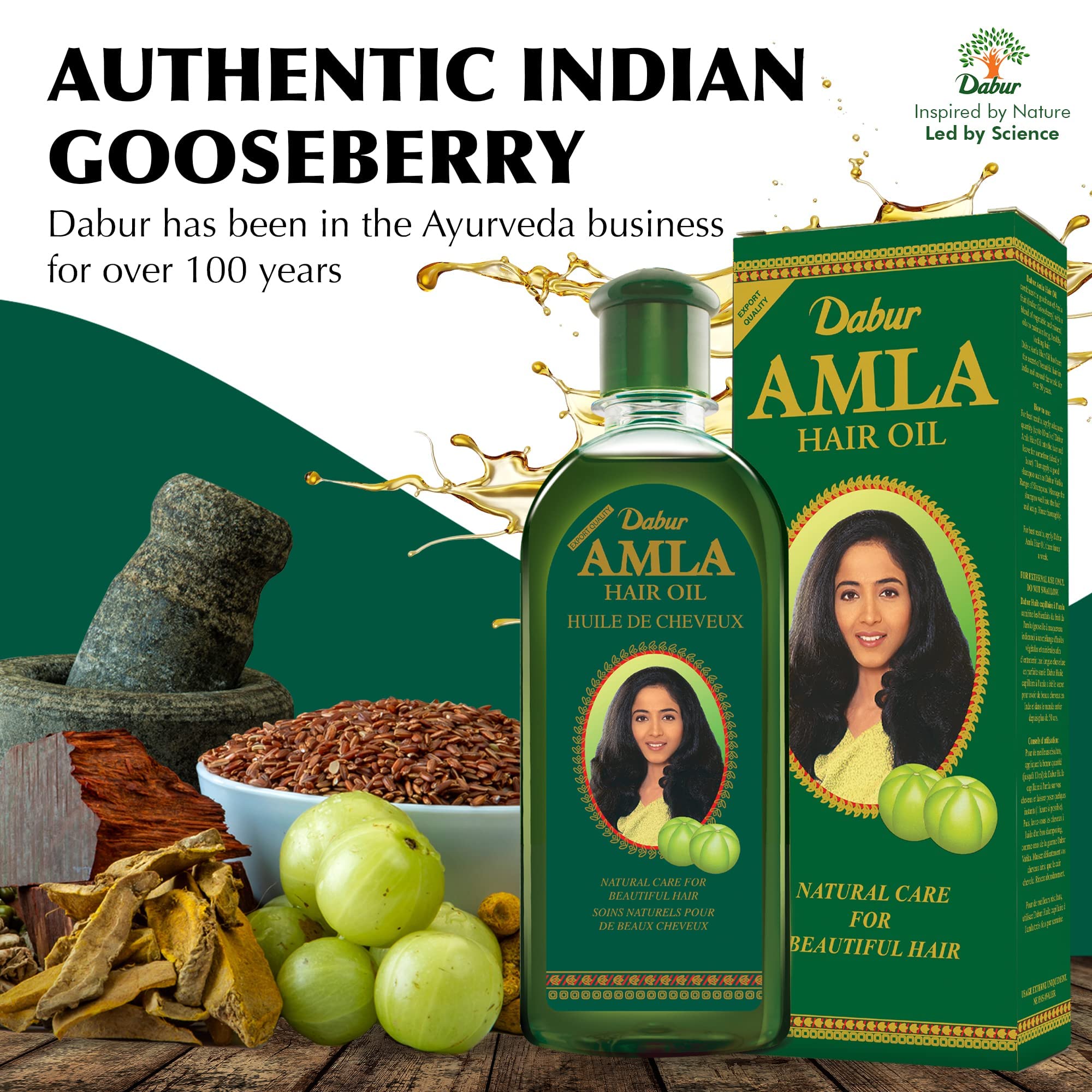 Dabur Amla Hair Oil – Indian Natural Hair Care for Healthy, Moisturized Hair