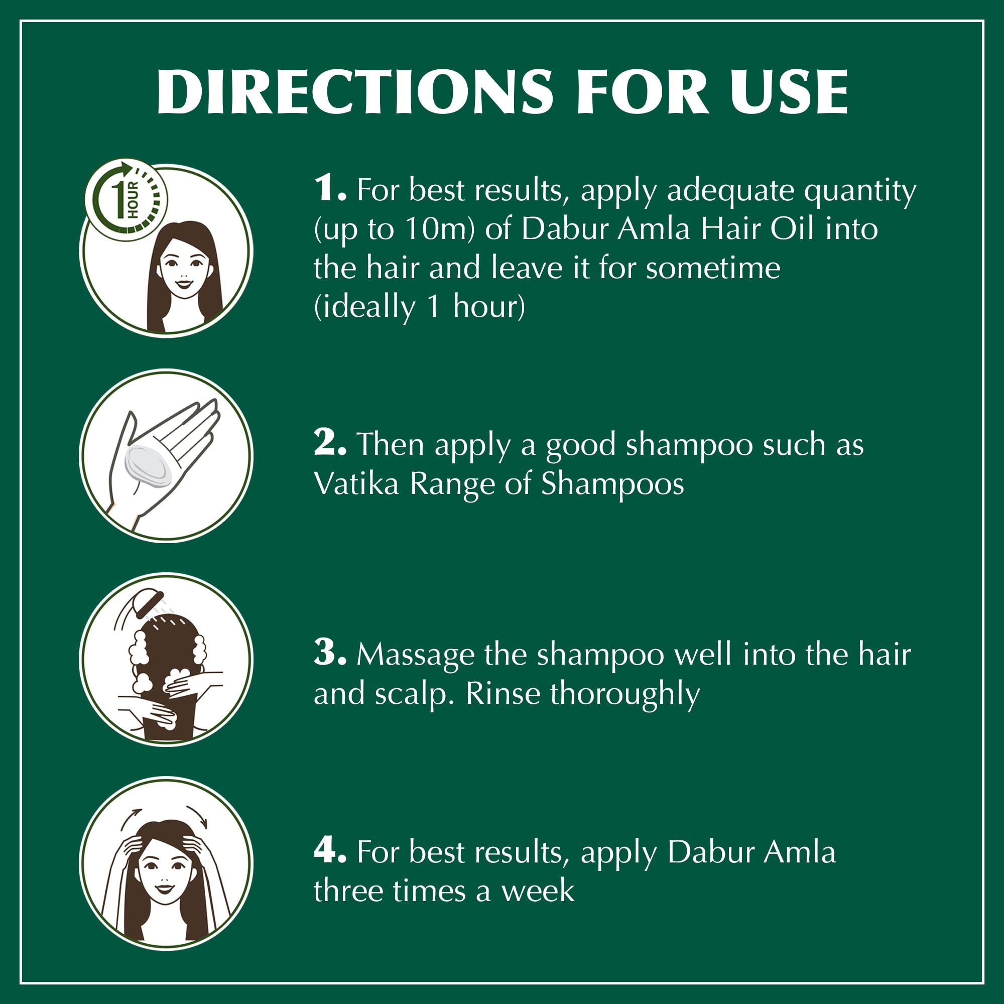 Dabur Amla Hair Oil – Nourishing Herbal Oil with Pure Amla & Botanicals (500 ml Pack of 3)