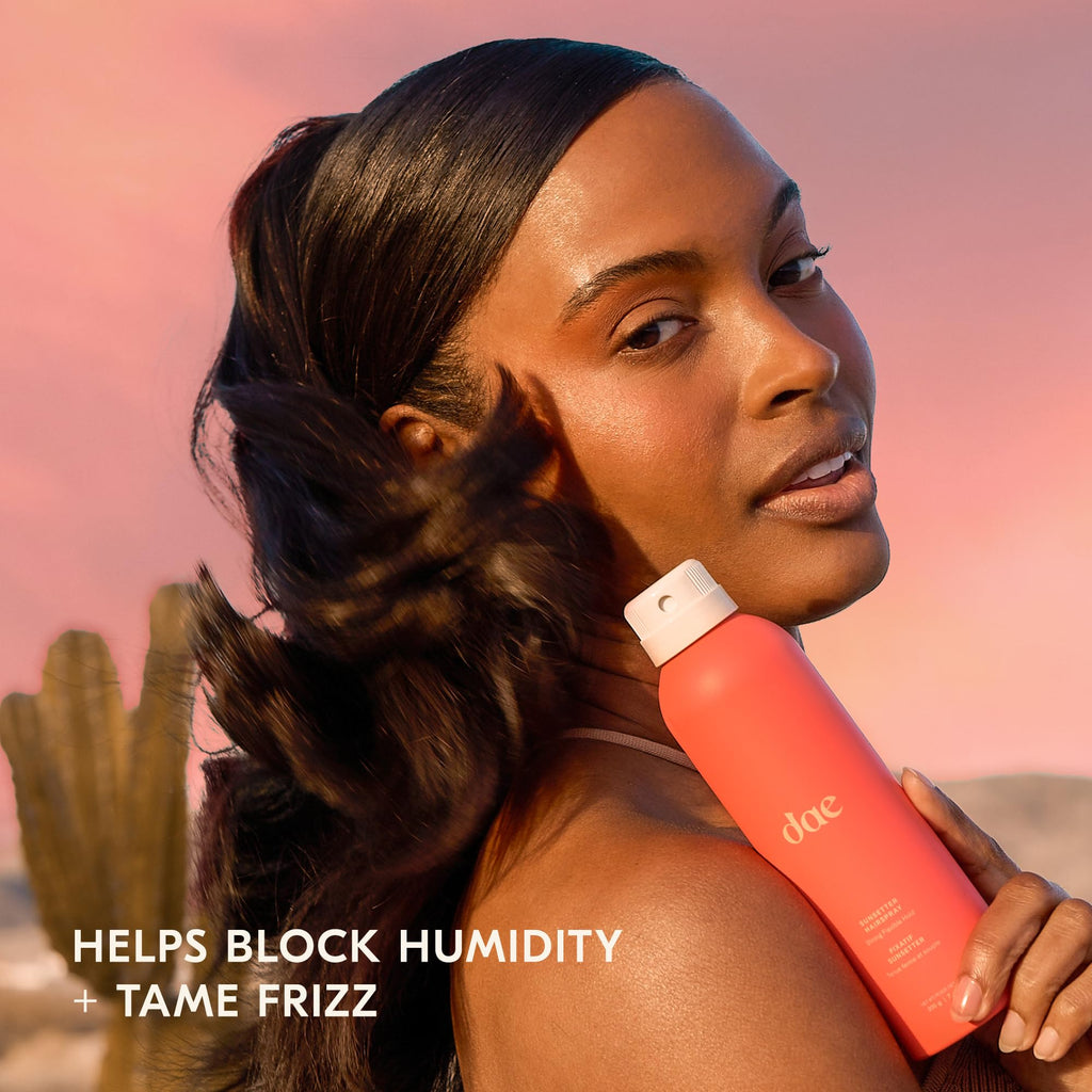 DAE Sunsetter Strong Hold Hairspray – Citrus Scent, All-Day Brushable (7 oz)