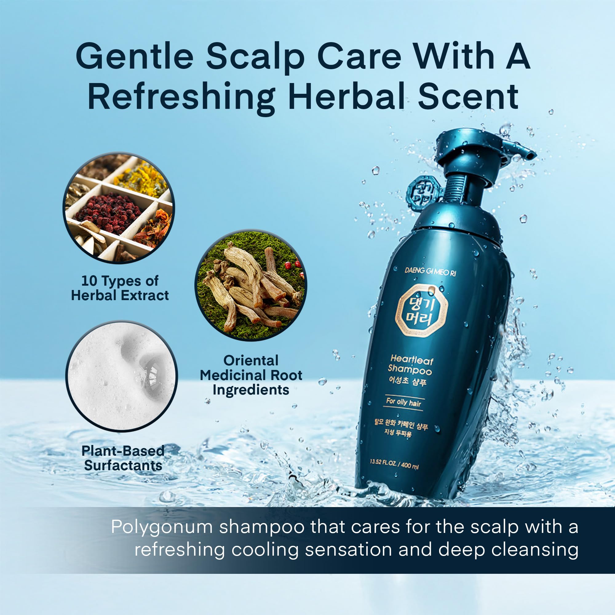 Daeng Gi Meo Ri Hair Loss Care Set – Shampoo for Oily Hair + Treatment for All Hair Types, 13.5 FL OZ
