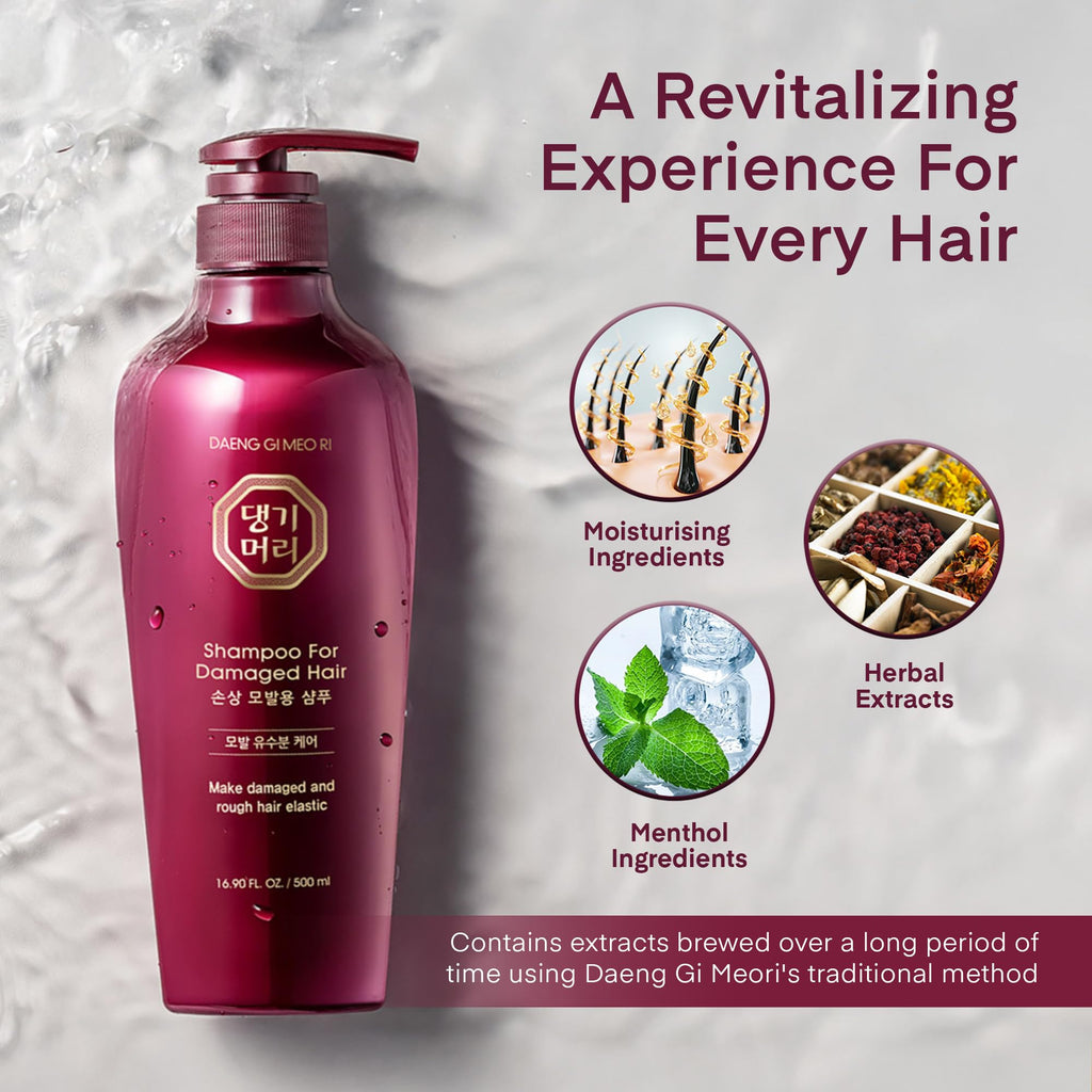 Daeng Gi Meo Ri Shampoo & Conditioner Set for Damaged Hair – Nourish & Shine, 500ml