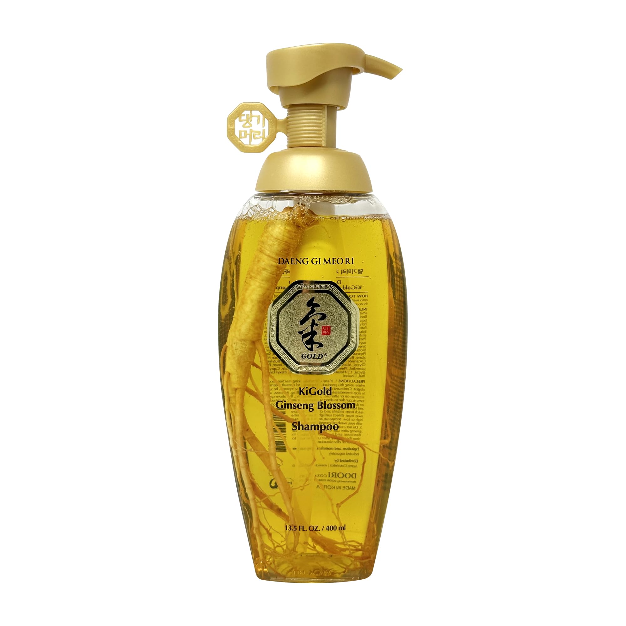 Daeng Gi Meo Ri Ki Gold Ginseng Blossom Shampoo – Real Ginseng Inside, Herbal Hair Growth, 13.5 oz