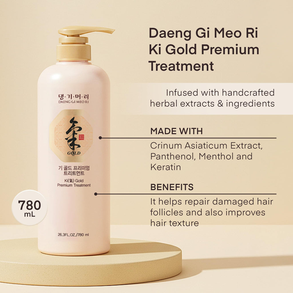 Daeng Gi Meo Ri Ki Gold Premium Shampoo + Treatment Set – 780ml Each