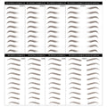 DAGEDA Brown 4D Eyebrow Transfers - Waterproof Long-Lasting Stickers (Set B)