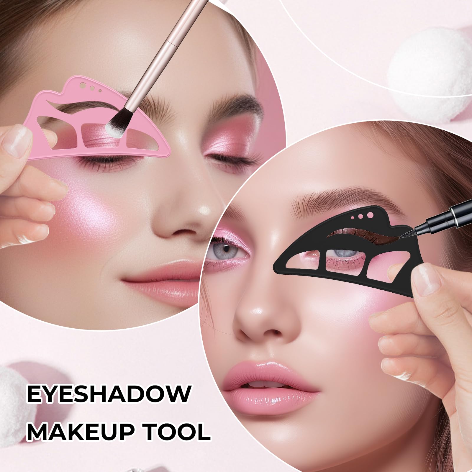 DAGEDA 3-Pcs Eyeliner Stencils Set | Reusable Silicone Eye Makeup Tool